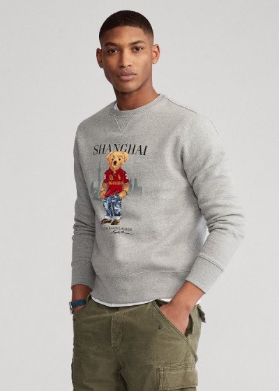 Men's Polo Ralph Lauren Shanghai Bear Sweatshirt | 514980JOV